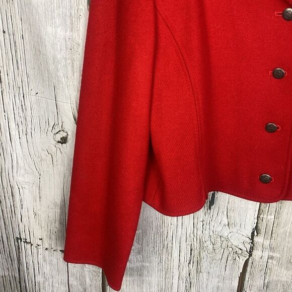 Vintage Pendleton Red Wool Jacket Blazer Size Large - Picture 3 of 11